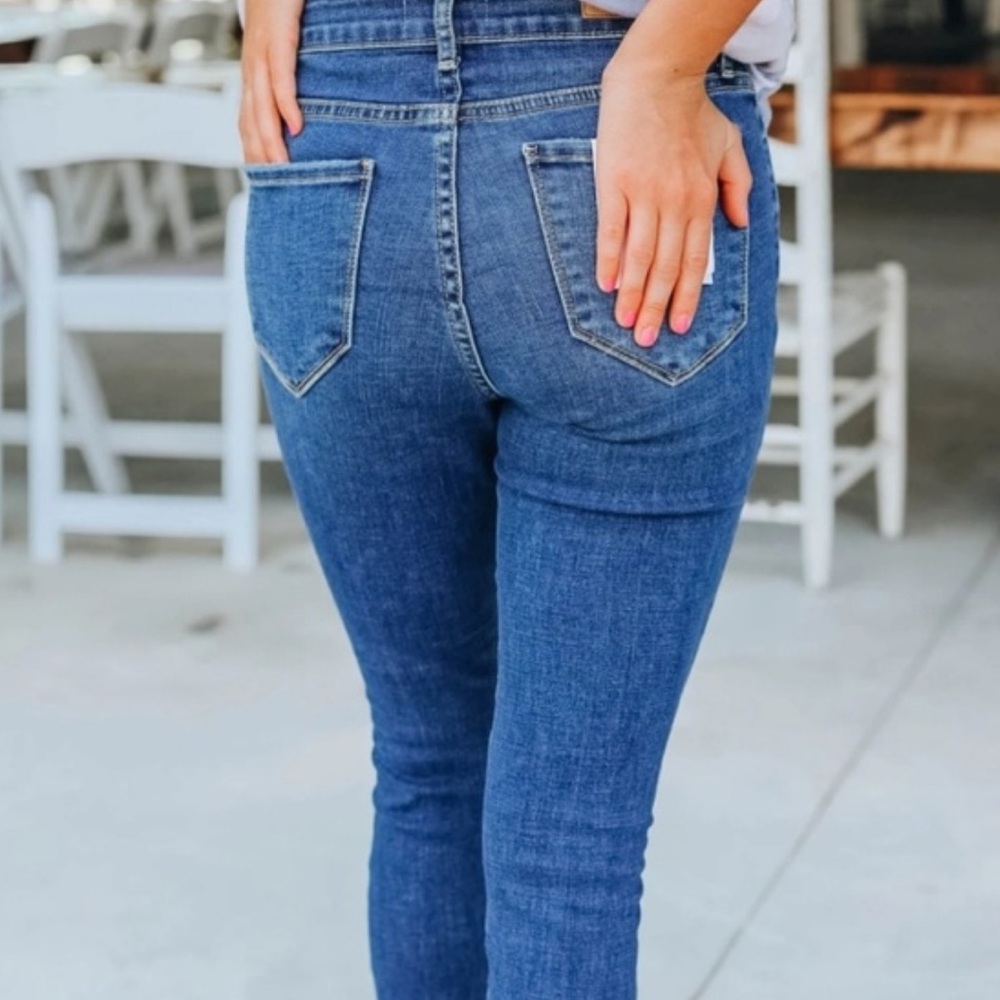 Cello Super High Rise Distressed Cut off Jeans - Picture 8 of 13
